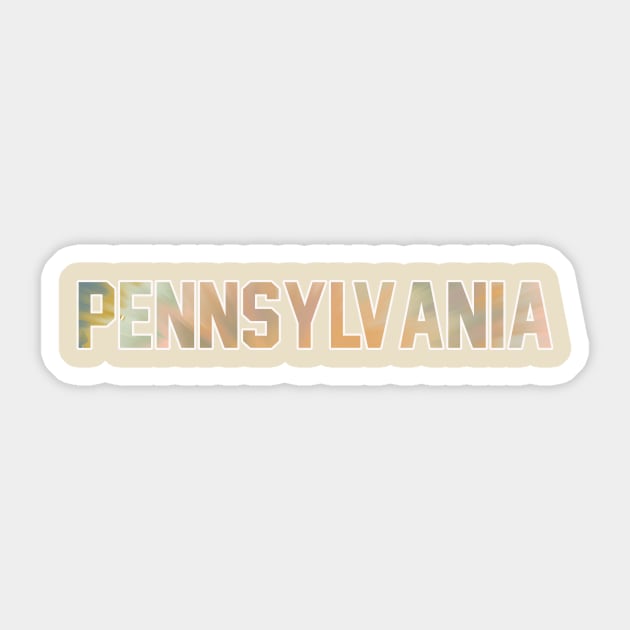 Pennsylvania Pastel Tie Dye Sticker by maccm